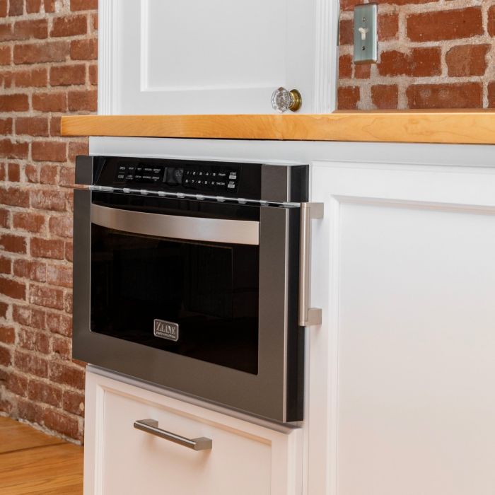 ZLINE 24" 1.2 Cu. Ft. Microwave Drawer in Stainless Steel MWD-1 - Model Bath