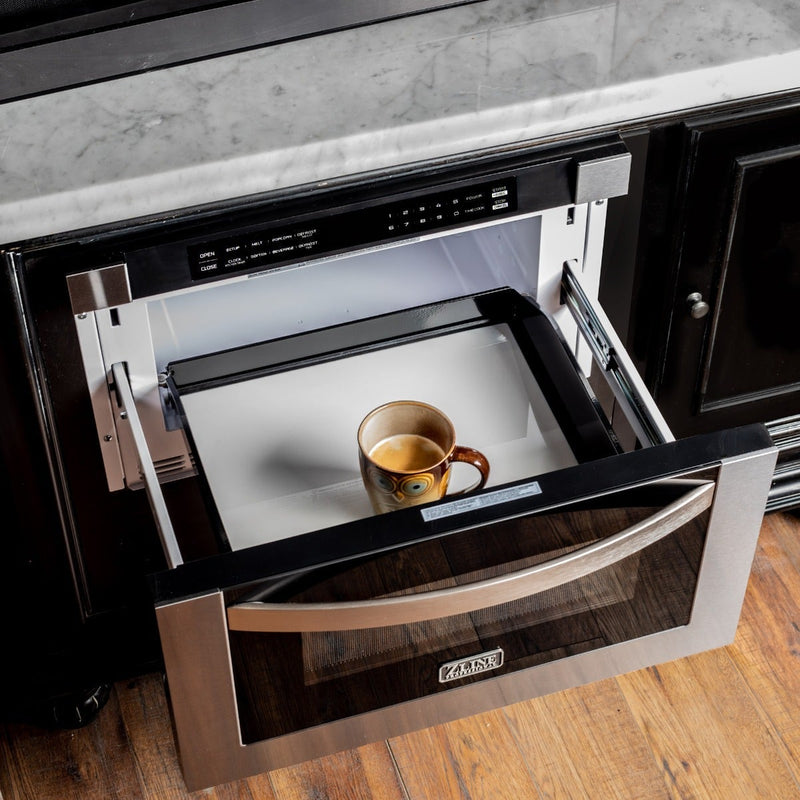 ZLINE 24" 1.2 Cu. Ft. Microwave Drawer in Stainless Steel MWD-1 - Model Bath