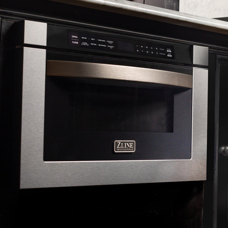 ZLINE 24" 1.2 Cu. Ft. Microwave Drawer in Stainless Steel MWD-1 - Model Bath
