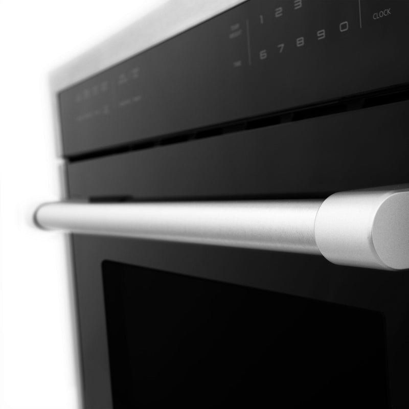 ZLINE 24" Built-in Convection Microwave Oven in Black Stainless Steel with Speed and Sensor Cooking MWO-24-BS - Model Bath