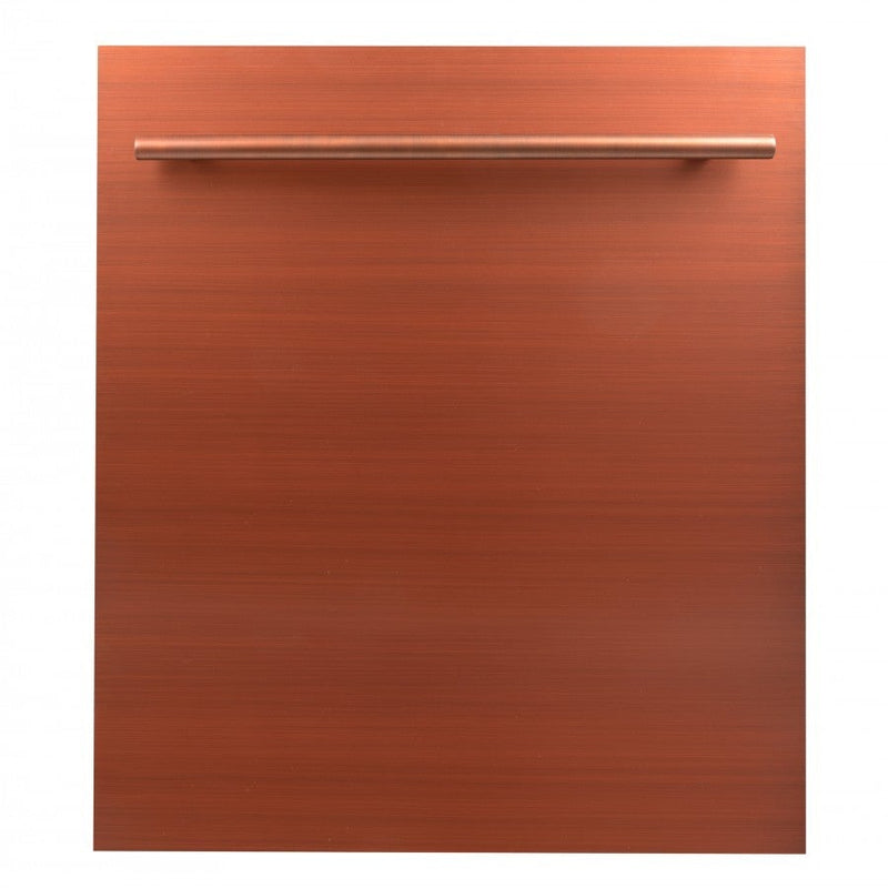 ZLINE 24" Top Control Dishwasher in Copper with Stainless Steel Tub and Modern Style Handle DW-C-24 - Model Bath