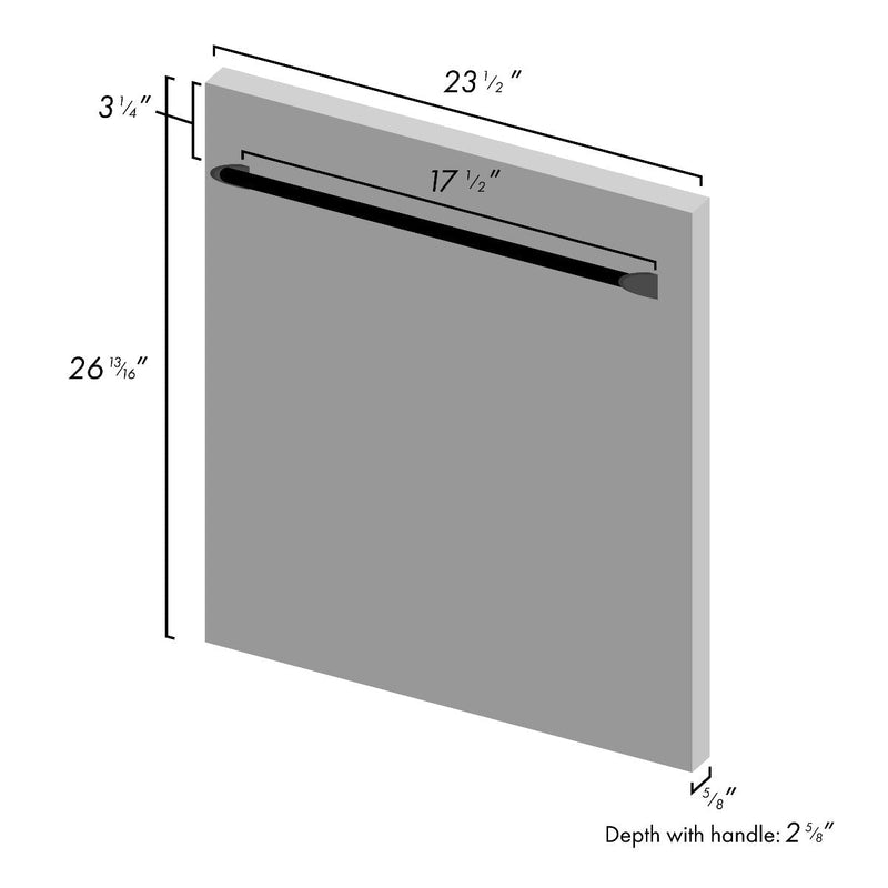 ZLINE 24" Top Control Dishwasher in DuraSnow® Finished Stainless Steel with Stainless Steel Tub and Traditional Style Handle DW-SS-H-24 - Model Bath