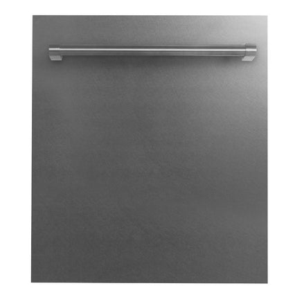 ZLINE 24" Top Control Dishwasher in DuraSnow® Finished Stainless Steel with Stainless Steel Tub and Traditional Style Handle DW-SS-H-24 - Model Bath