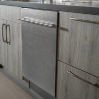 ZLINE 24" Top Control Dishwasher in DuraSnow® Stainless Steel with Stainless Steel Tub and Modern Style Handle DW-SS-24 - Model Bath