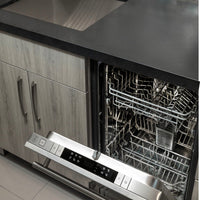 ZLINE 24" Top Control Dishwasher in DuraSnow® Stainless Steel with Stainless Steel Tub and Modern Style Handle DW-SS-24 - Model Bath
