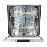 ZLINE 24" Top Control Dishwasher in Hand-Hammered Copper with Stainless Steel Tub and Modern Style Handle DW-HH-24 - Model Bath