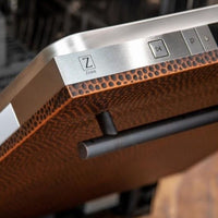 ZLINE 24" Top Control Dishwasher in Hand-Hammered Copper with Stainless Steel Tub and Modern Style Handle DW-HH-24 - Model Bath