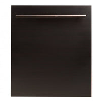 ZLINE 24" Top Control Dishwasher in Oil-Rubbed Bronze with Stainless Steel Tub and Modern Style Handle DW-ORB-24 - Model Bath