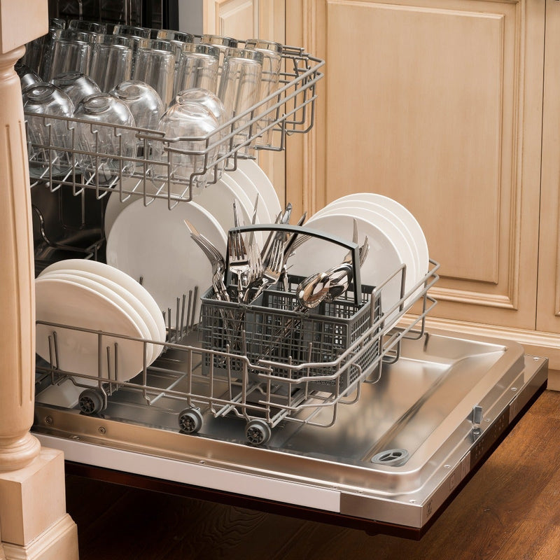 ZLINE 24" Top Control Dishwasher in Oil-Rubbed Bronze with Stainless Steel Tub and Modern Style Handle DW-ORB-24 - Model Bath