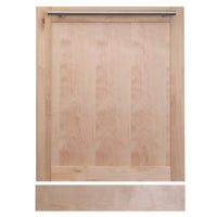ZLINE 24" Top Control Dishwasher in Unfinished Wood with Stainless Steel Tub and Modern Style Handle DW-UF-24 - Model Bath
