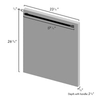 ZLINE 24" Top Control Dishwasher in Unfinished Wood with Stainless Steel Tub and Traditional Style Handle DW-UF-H-24 - Model Bath