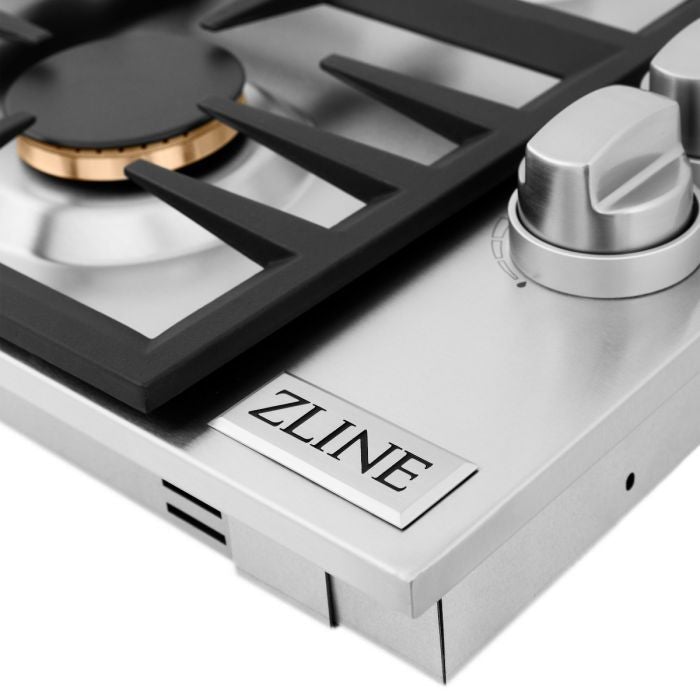 ZLINE 30" Dropin Cooktop with 4 Gas Brass Burners (RC-BR-30) - Model Bath