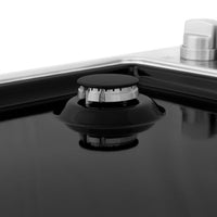 ZLINE 30" Dropin Cooktop with 4 Gas Burners and Black Porcelain Top (RC30-PBT) - Model Bath