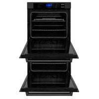 ZLINE 30" Professional Double Wall Oven in Black Stainless Steel (AWD-30-BS) - Model Bath