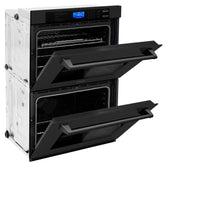 ZLINE 30" Professional Double Wall Oven in Black Stainless Steel (AWD-30-BS) - Model Bath