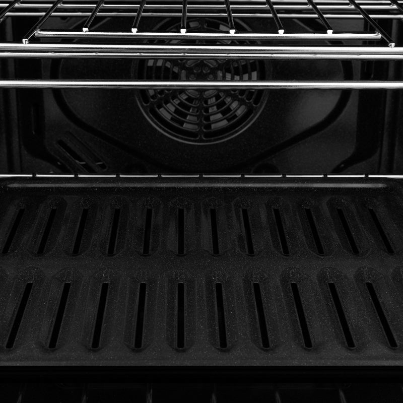 ZLINE 30" Professional Double Wall Oven in Black Stainless Steel (AWD-30-BS) - Model Bath