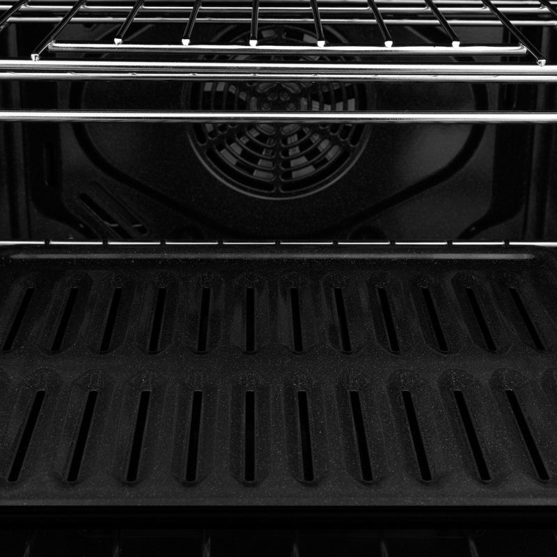 ZLINE 30" Professional Single Wall Oven in Black Stainless Steel (AWS-30-BS) - Model Bath