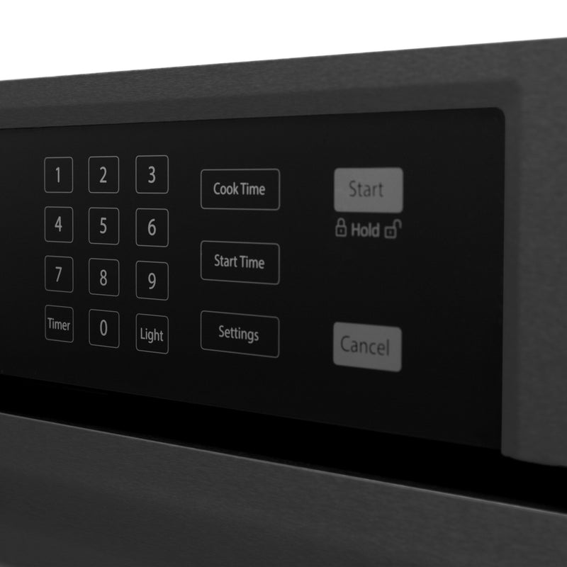 ZLINE 30" Professional Single Wall Oven in Black Stainless Steel (AWS-30-BS) - Model Bath