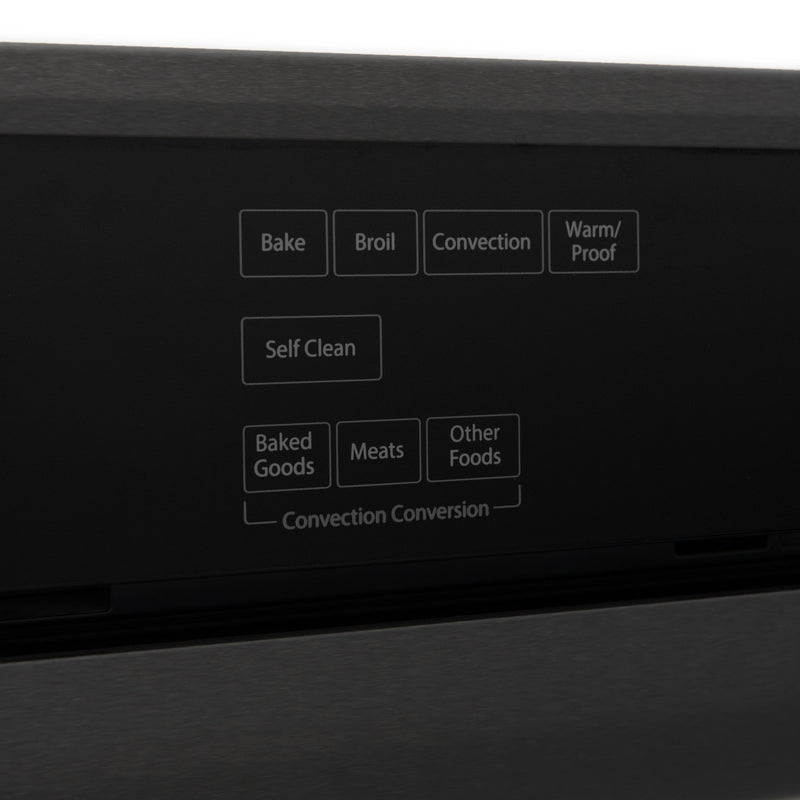 ZLINE 30" Professional Single Wall Oven in Black Stainless Steel (AWS-30-BS) - Model Bath