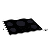 ZLINE 36" Induction Cooktop with 5 Burners (RCIND-36) - Model Bath