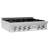 ZLINE 36" Porcelain with 6 Gas Burners (RT36) - Model Bath