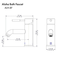ZLINE Aloha Bath Faucet in Matte Black (ALH-BF-MB) & Polished Gold (ALH-BF-PG) - Model Bath