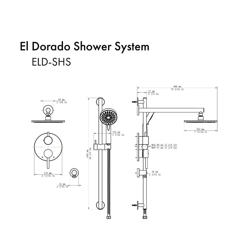 ZLINE El Dorado Shower System - Model Bath