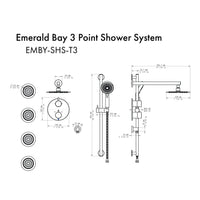 ZLINE Emerald Bay Thermostatic Shower System - Model Bath