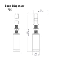 ZLINE Faucet Soap Dispenser - Model Bath