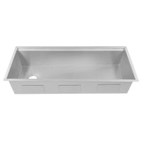 ZLINE Garmisch 43" Undermount Single Bowl Sink in Stainless Steel with Accessories (SLS-43) - Model Bath