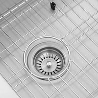 ZLINE Garmisch 45" Undermount Single Bowl Sink in DuraSnow® Stainless Steel with Accessories (SLS-45S) - Model Bath