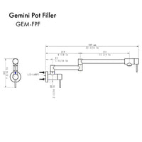ZLINE Gemini Pot Filler - Model Bath
