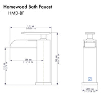 ZLINE Homewood Bath Faucet in Chrome (HMD-BF-CH) - Model Bath