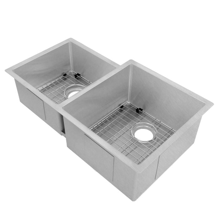 ZLINE Jackson 32" Undermount Double Bowl in Durasnow Stainless Steel (SRDL-32S) - Model Bath