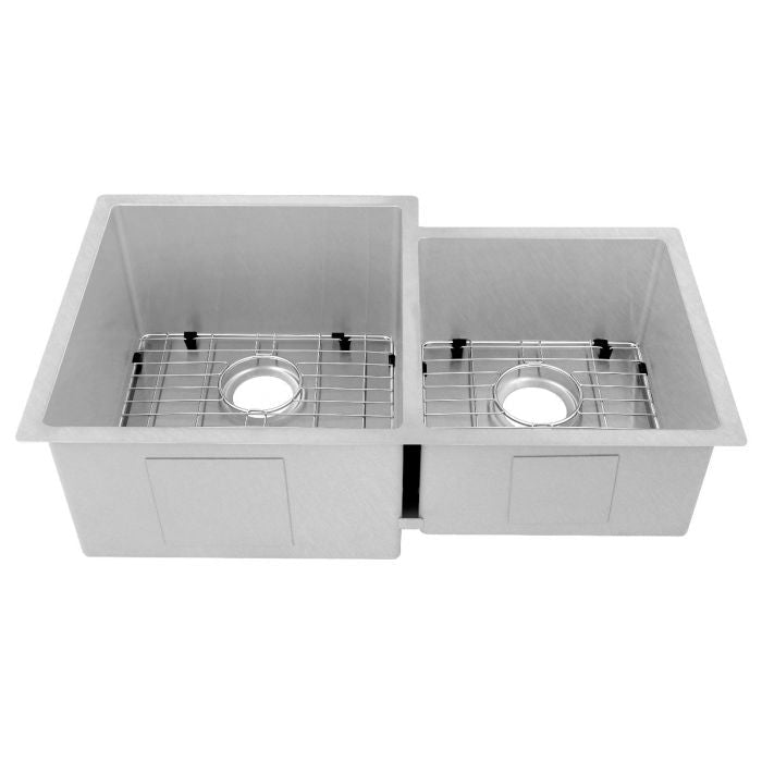 ZLINE Jackson 32" Undermount Double Bowl in Durasnow Stainless Steel (SRDR-32S) - Model Bath