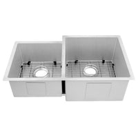 ZLINE Jackson 32" Undermount Double Bowl in Stainless Steel (SRDL-32) - Model Bath