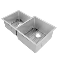 ZLINE Jackson 32" Undermount Double Bowl in Stainless Steel (SRDL-32) - Model Bath