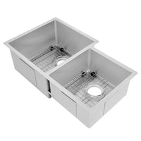 ZLINE Jackson 32" Undermount Double Bowl in Stainless Steel (SRDR-32) - Model Bath