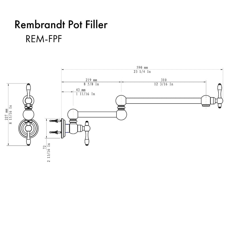 ZLINE Rembrandt Pot Filler - Model Bath