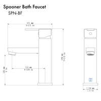 ZLINE Spooner Bath Faucet in Matte Black (SPN-BF-MB) - Model Bath