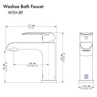 ZLINE Washoe Bath Faucet in Chrome (WSH-BF-CH) - Model Bath